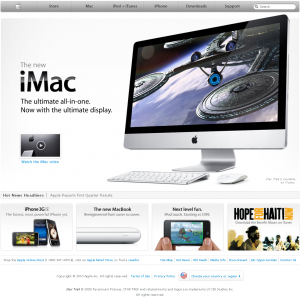 Apple Home page